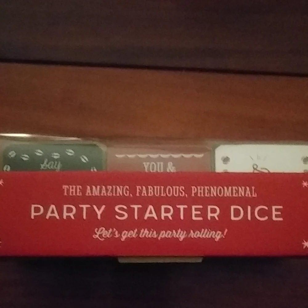 Demdaco Party Starter Dice - Red and White